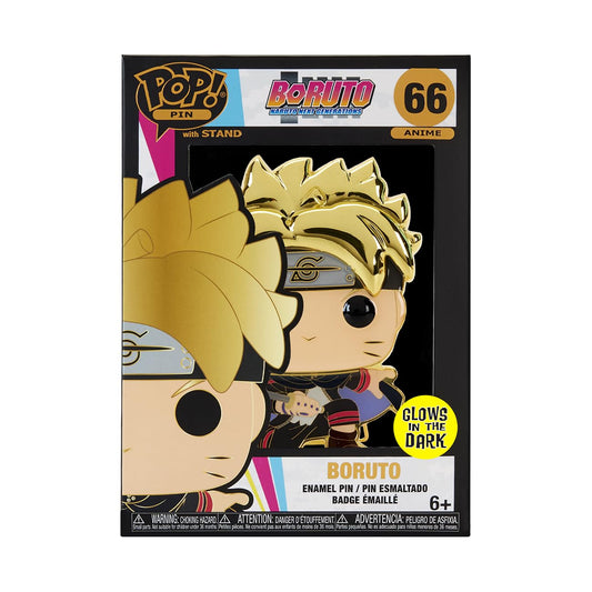 Funko Large Pop! Enamel Pin - Boruto Uzumaki Next Generations: Boruto Uzumaki With Marks - Boruto: Naruto Next Generations Spille Smaltate - Spilla da Collezione Carina - per gli Zaini & Borse