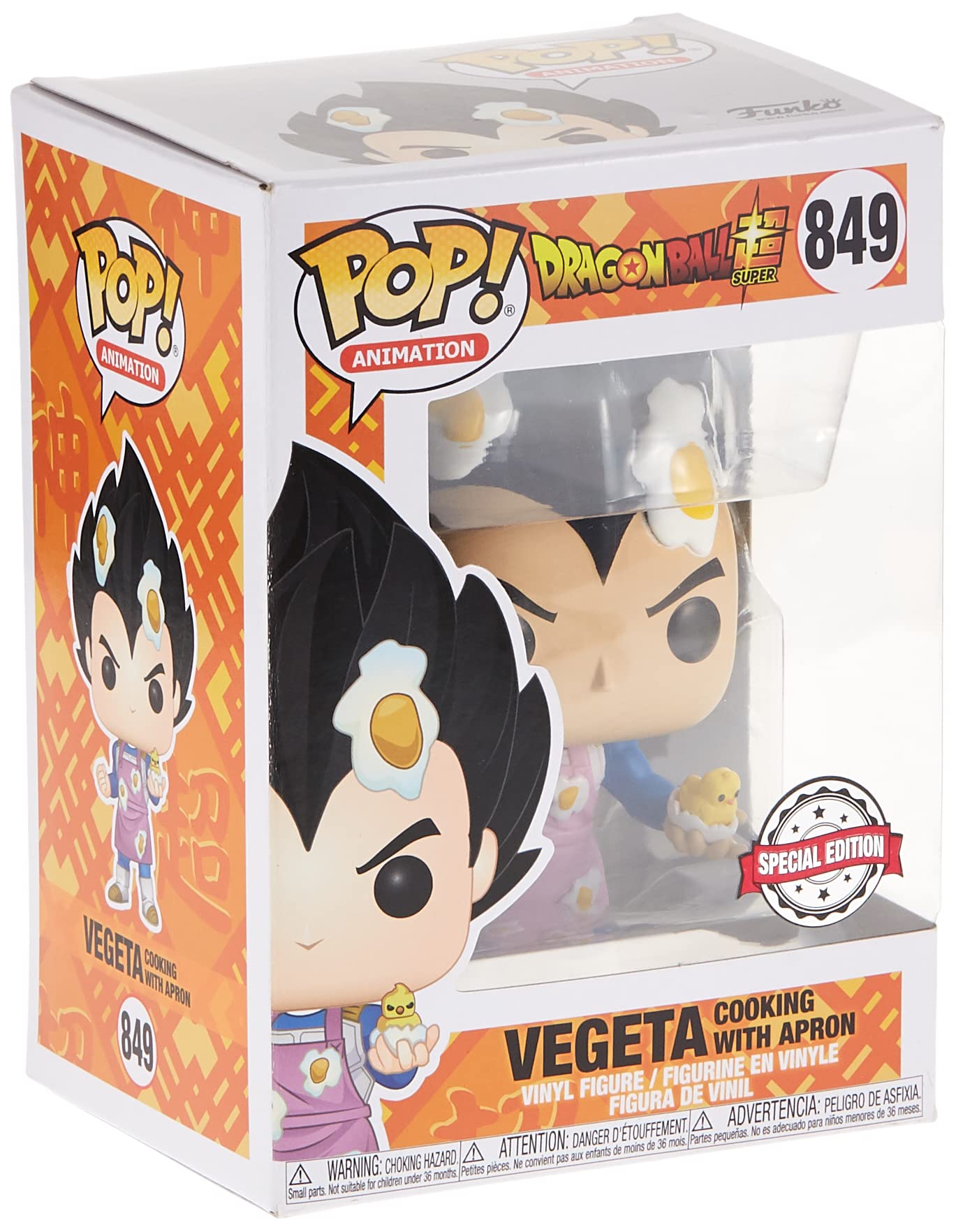 funko dragon ball super - pop vinyl figure 849 vegeta cooking w/apron 9cm