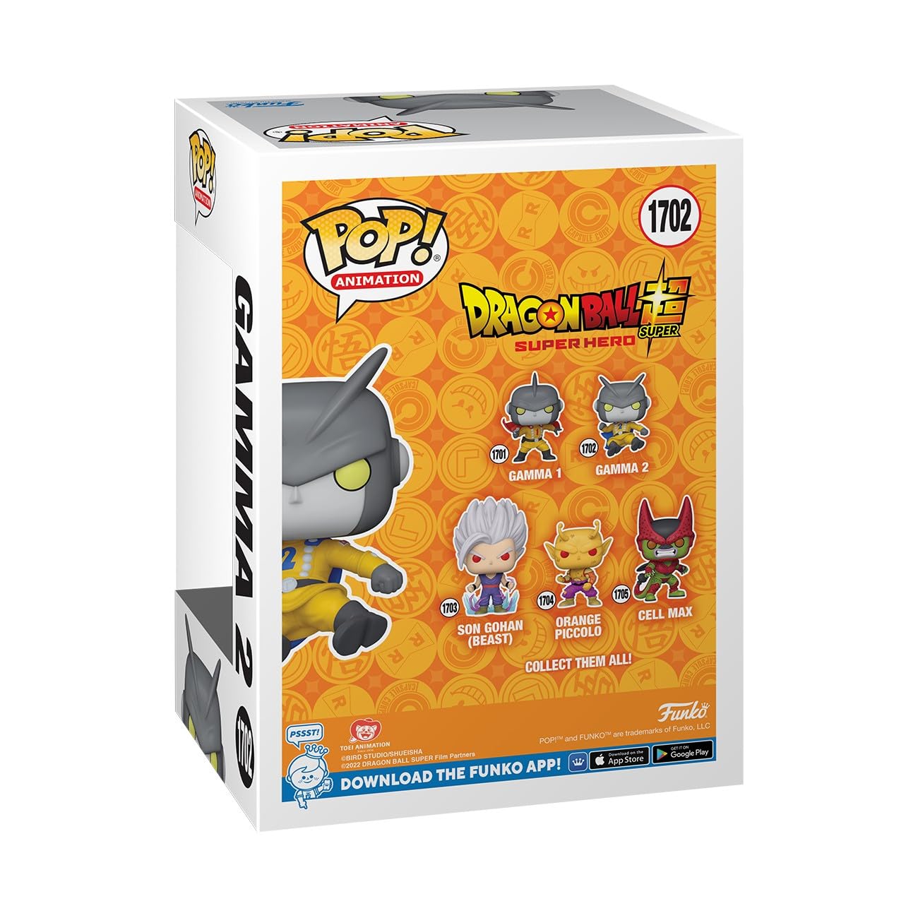 Funko Pop! Animation: DBSSH - Gamma 2 - Dragon Ball Super Super Hero - Figura in Vinile da Collezione - Idea Regalo - Merchandising Ufficiale - Giocattoli per Bambini e Adulti - Anime Fans