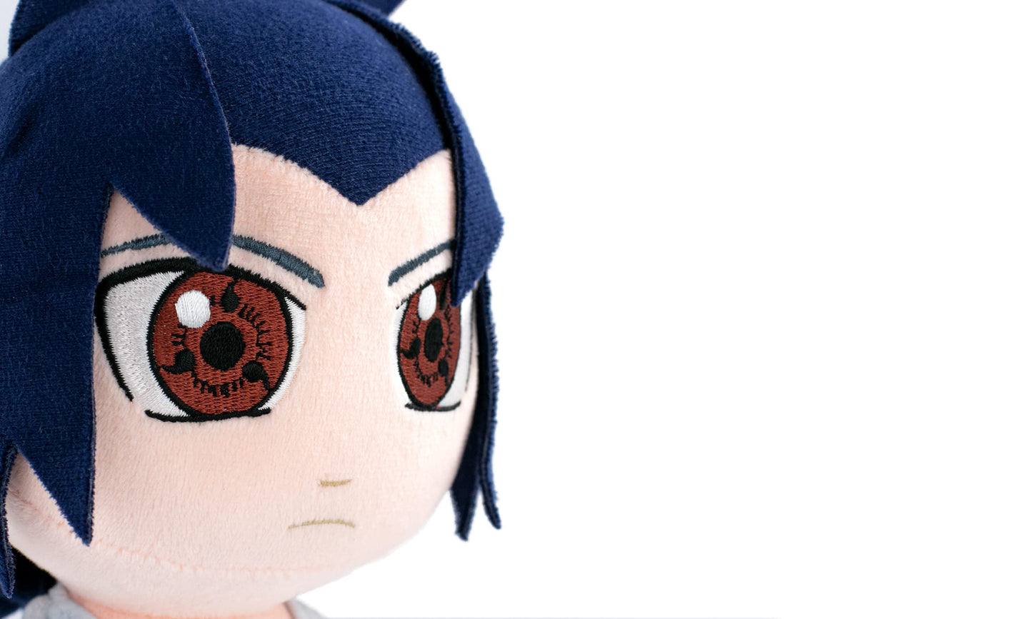 Peluche dei Personaggi di Naruto 25cm - Naruto, Kakashi, Sasuke, Kurama - Edizione da Collezione - Qualità Super Soft (25cm con Display, Sasuke)