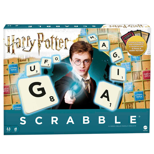 Mattel Games Scrabble Edizione Speciale Harry Potter, Gioco da Tavola delle Parole Crociate Giocattolo per Bambini 10+ Anni, GMY41 + Personaggio Hermione Granger