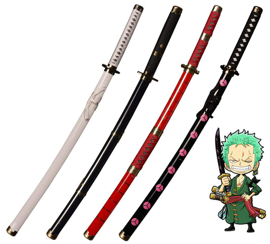 KOGUMA 4PCS One Piece Roronoa Zoro Cosplay Spade di legno Puntelli Replica 100cm