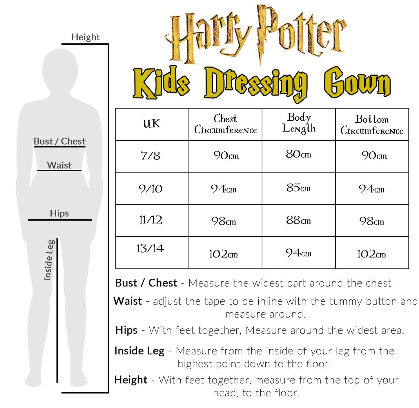 Harry Potter Vestaglia per Bambino E Bambina, Calde Vestaglie in Pile 7-14 Anni (Nero, 9-10 Anni)