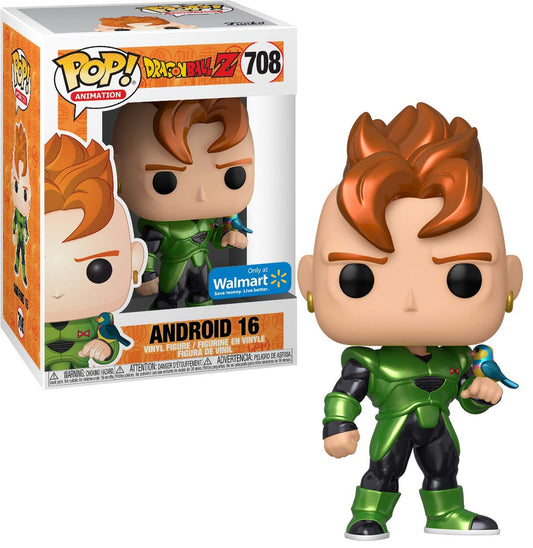 Funko Pop! 39946 Dragon Ball Z S7 Android 16 Metallic Exclusive Limited Edition #708