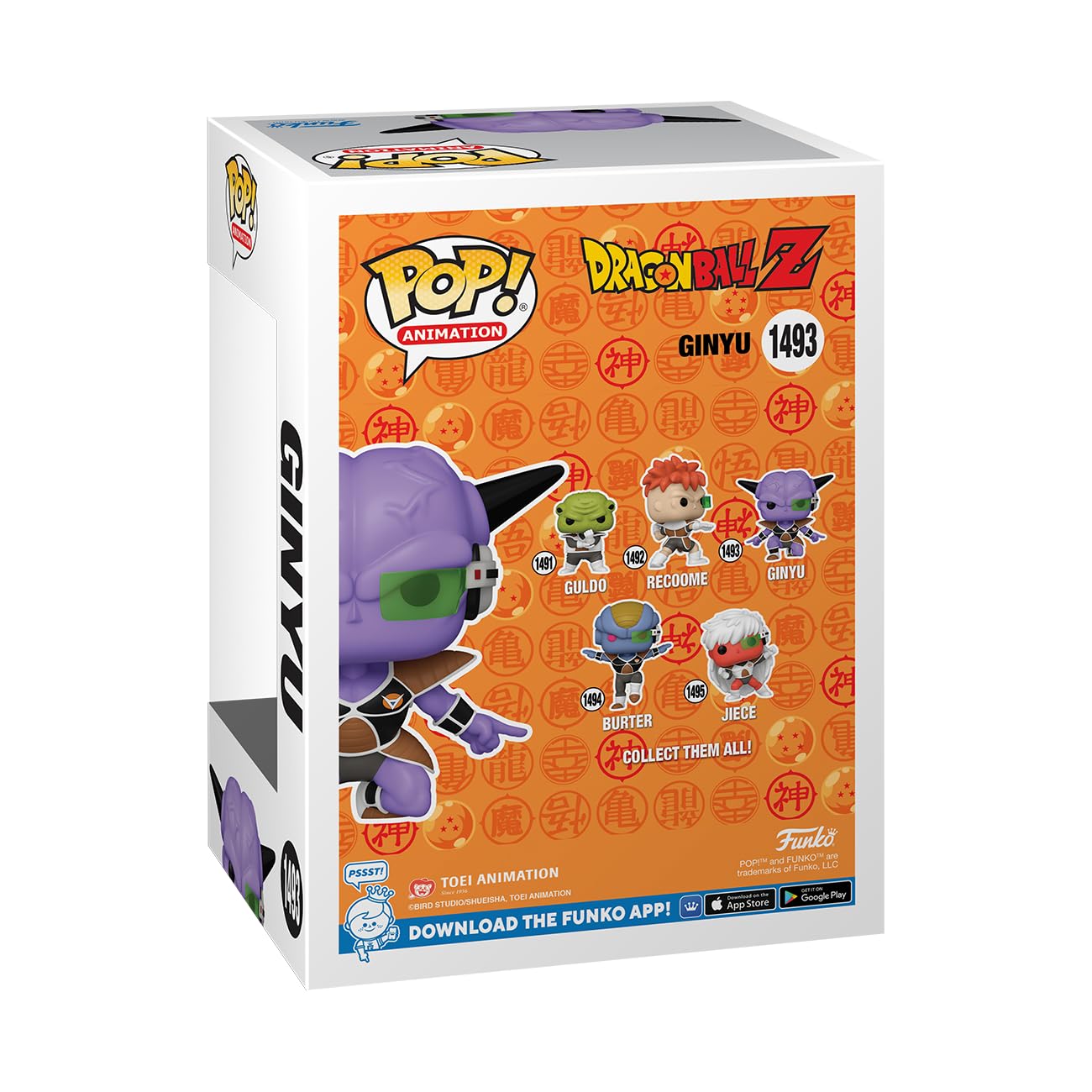 Funko POP! Animation: Dragon Ball Z - Captain Ginyu - Figura in Vinile da Collezione - Idea Regalo - Merchandising Ufficiale - Giocattoli per Bambini e Adulti - Anime Fans