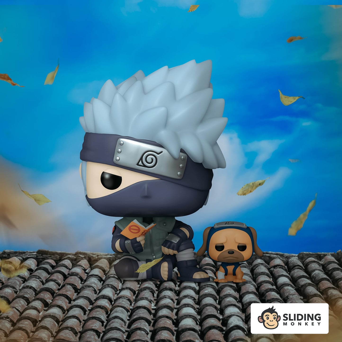 naruto shippuden - pop funko vinyl figure 1338 kakashi w/dogs 9cm ga excl
