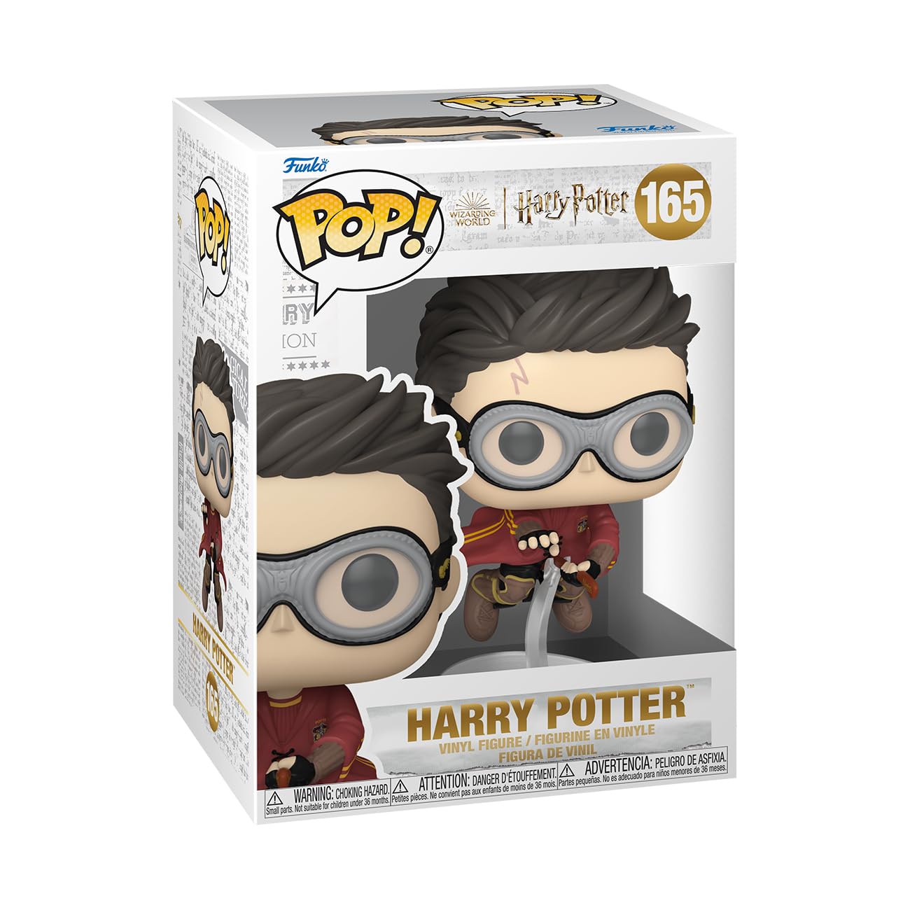 Funko POP! Movies: Harry Potter Prisoner Of Azkaban - Harry With Broom - (Quidditch) - Figura in Vinile da Collezione - Idea Regalo - Merchandising Ufficiale - Giocattoli per Bambini e Adulti