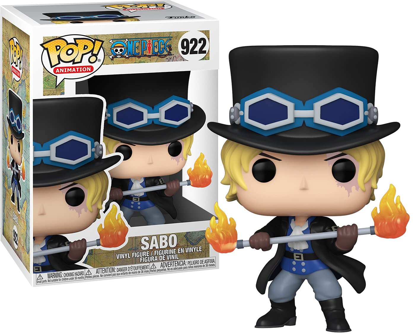 Funko Pop! Animation: One Piece - Sabo- Figura in Vinile da Collezione - Idea Regalo - Merchandising Ufficiale - Giocattoli per Bambini e Adulti - Anime Fans - Figura per i Collezionisti