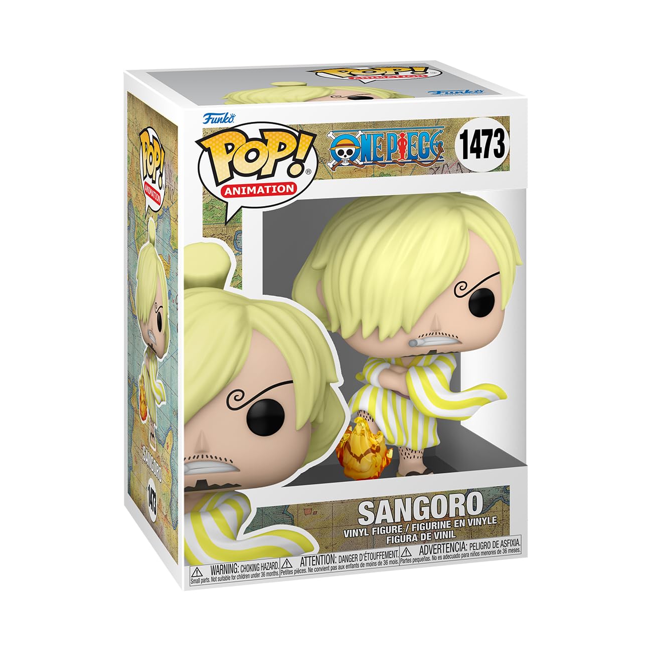 Funko Pop! Animation: One Piece - Vinsmoke Sanji - Sangoro - (Wano)- Figura in Vinile da Collezione - Idea Regalo - Merchandising Ufficiale - Giocattoli per Bambini e Adulti - Anime Fans