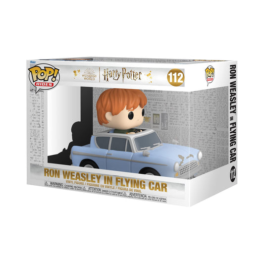 Funko Pop! Ride Super Deluxe: Harry Potter Chamber Of Secrets 20th - Ron Weasley With Car- Figura in Vinile da Collezione - Idea Regalo - Merchandising Ufficiale - Movies Fans