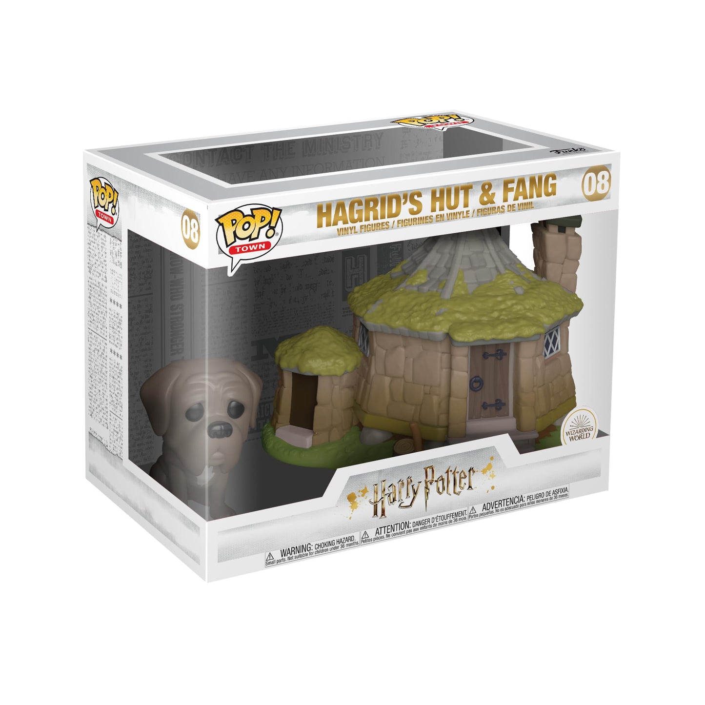 Funko Pop! Town: Harry Potter-Hagrid's Hut with Fang- Figura in Vinile da Collezione - Idea Regalo - Merchandising Ufficiale - Giocattoli per Bambini e Adulti - Movies Fans