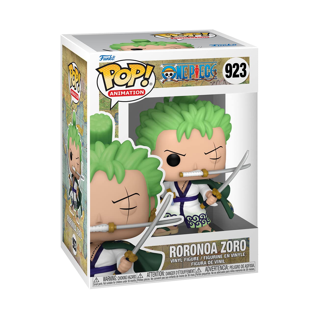 Funko Pop! Animation: One Piece - Roronoa Zoro- Figura in Vinile da Collezione - Idea Regalo - Merchandising Ufficiale - Giocattoli per Bambini e Adulti - Anime Fans