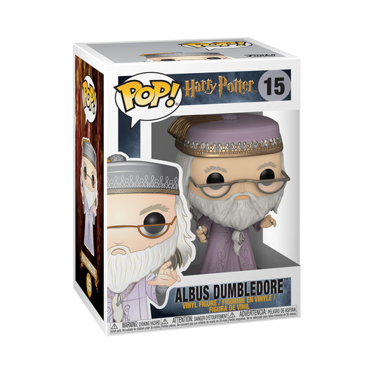 Funko Pop! Movies: Harry Potter - Albus Dumbledore - (Wand) - Albus Silente- Figura in Vinile da Collezione - Idea Regalo - Merchandising Ufficiale - Giocattoli per Bambini e Adulti