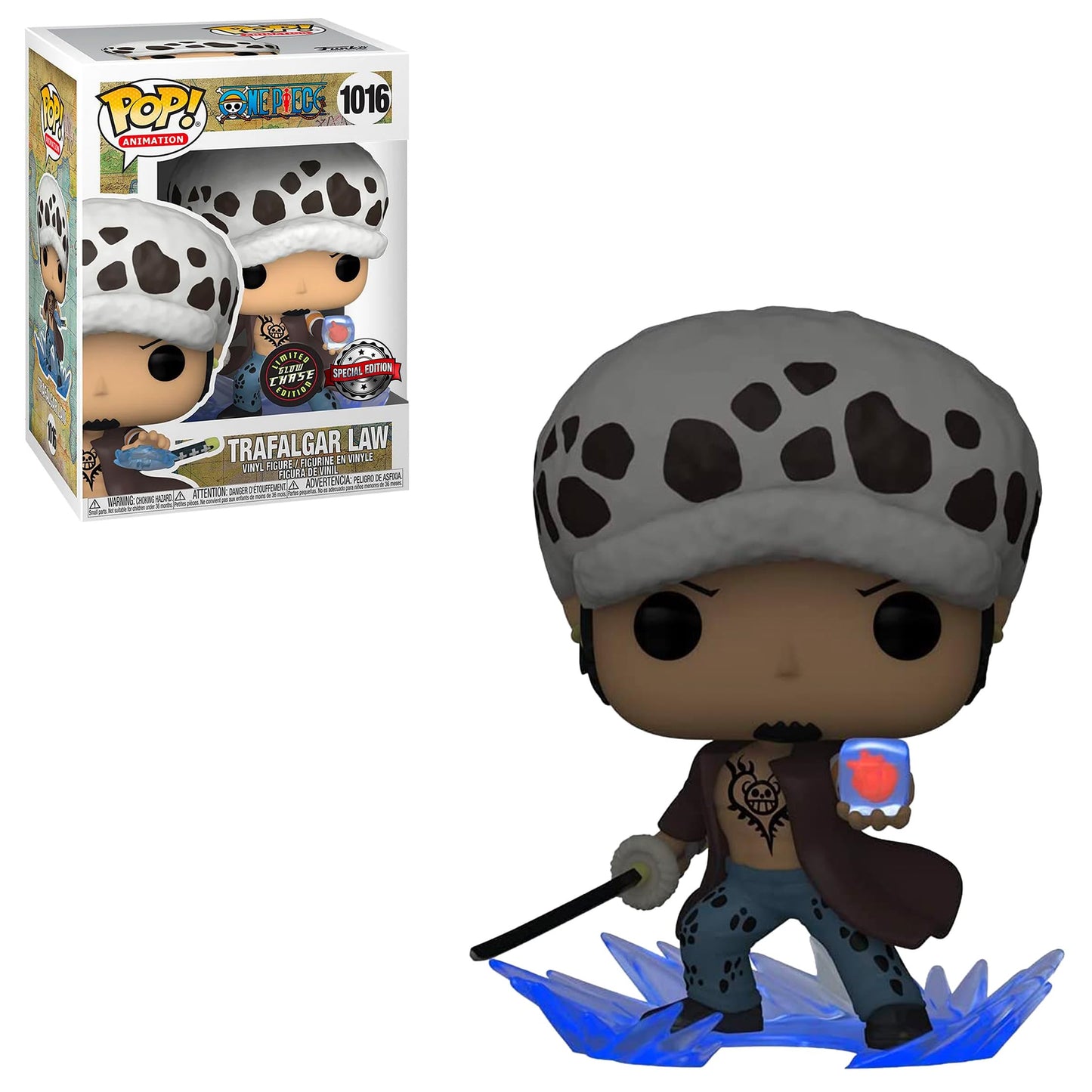 Funko Pop One Piece Trafalgar D. Water Law / Heart Chase Figure (AAA Anime Exclusive)