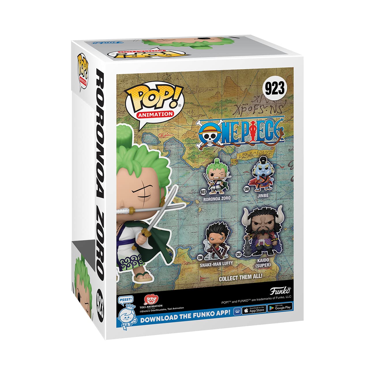 Funko Pop! Animation: One Piece - Roronoa Zoro- Figura in Vinile da Collezione - Idea Regalo - Merchandising Ufficiale - Giocattoli per Bambini e Adulti - Anime Fans
