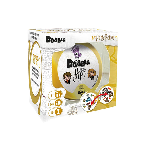Asmodee - Dobble: Harry Potter - Gioco da Tavolo per Tutta la Famiglia, 5 Party Game per 2-8 Giocatori, 6+ Anni, Edizione in Italiano