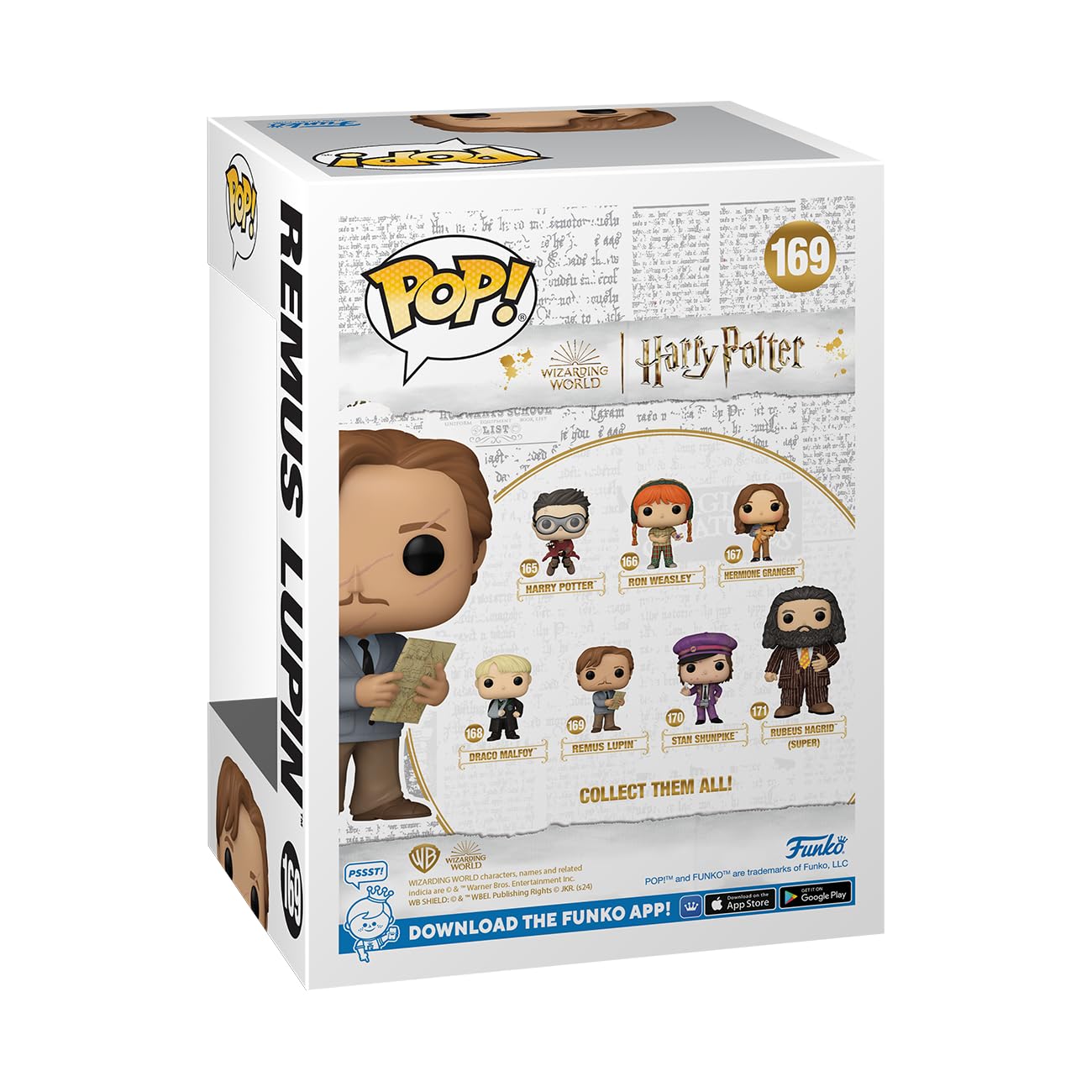 Funko POP! Movies: Harry Potter Prisoner Of Azkaban - Remus Lupin With Map - Figura in Vinile da Collezione - Idea Regalo - Merchandising Ufficiale - Giocattoli per Bambini e Adulti