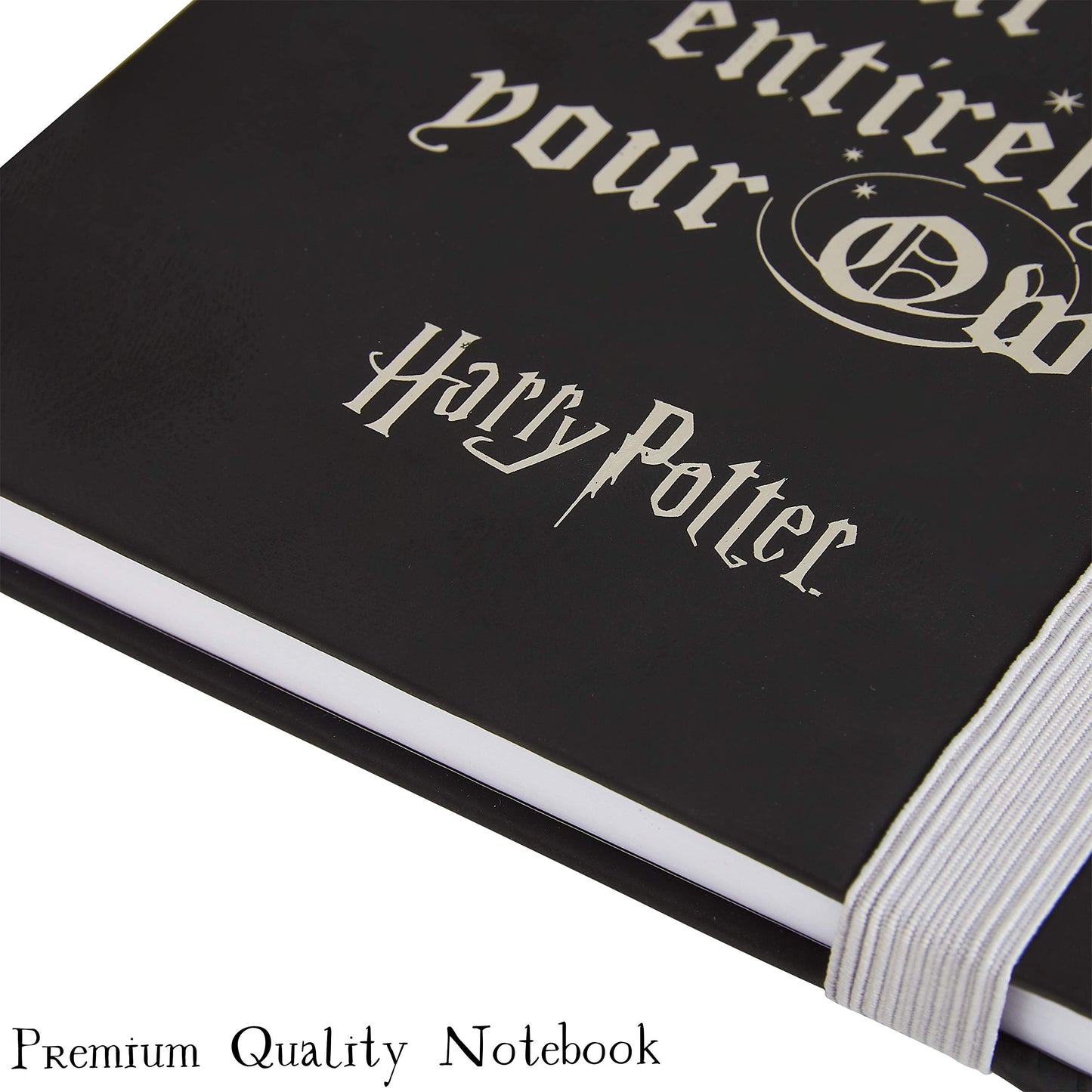 Harry Potter Set Cancelleria Kit di Cartoleria con Agenda A5 Astuccio e Set Penne Gadget Originale (Nero)