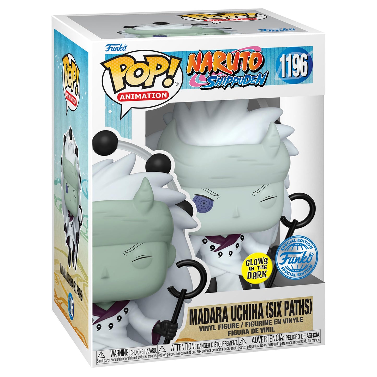 Funko POP Animazione: Naruto Shippuden – Madara Uchiha (Sage of Six Paths) (Glows in The Dark) (edizione speciale) #1196 Statuetta in vinile