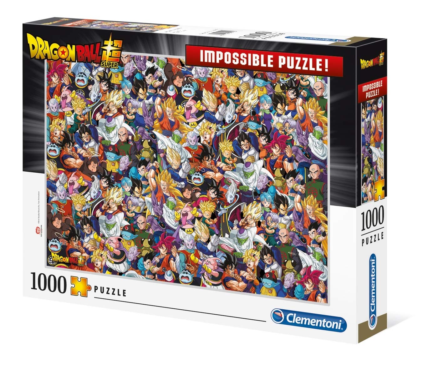 Clementoni Ball Z Impossible Puzzle-Dragon Ball-1000 Pezzi, Multicolore, 39489