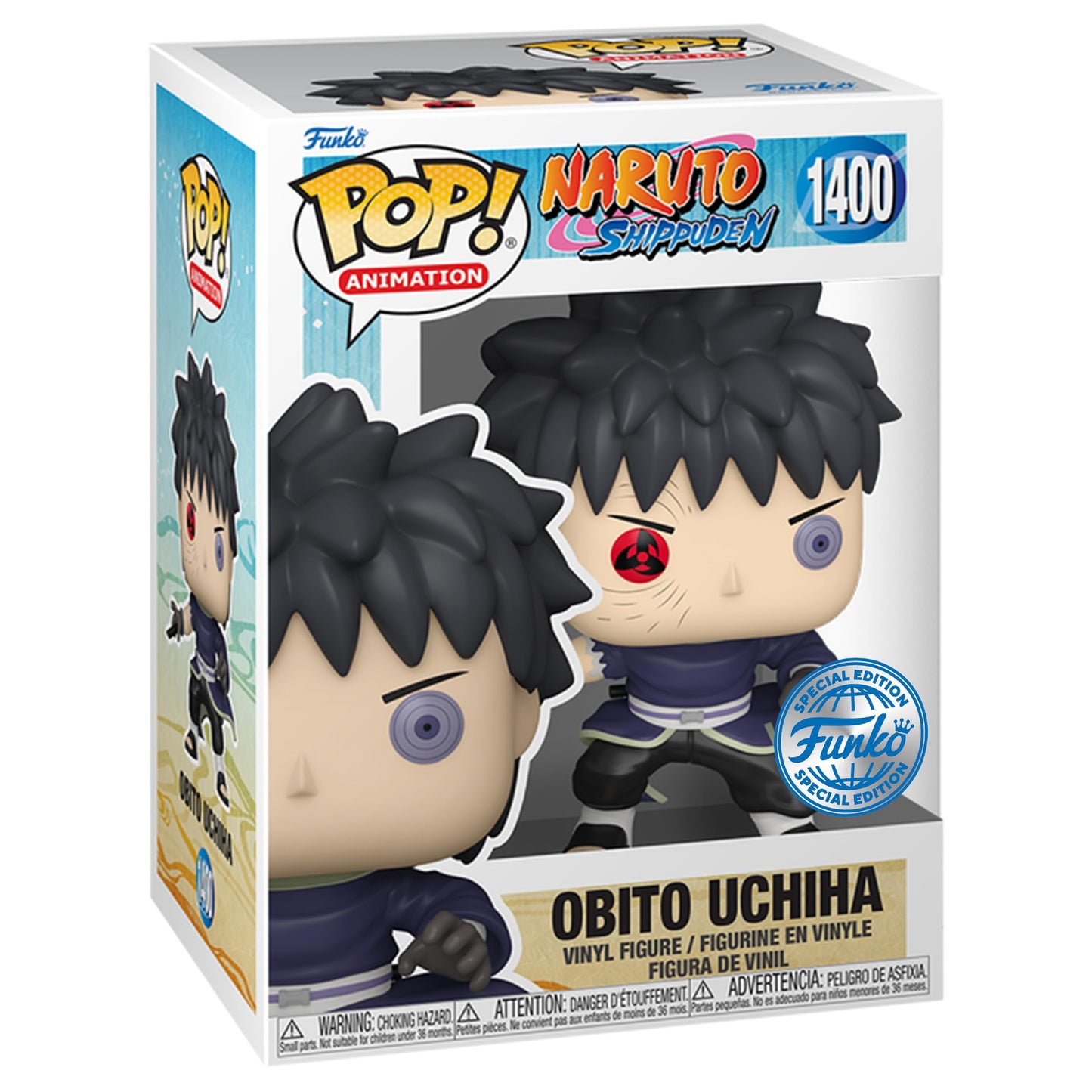 Funko Pop! Animation: Naruto - Obito Uchiha (Exc), Personaggio da collezione in vinile - 68270
