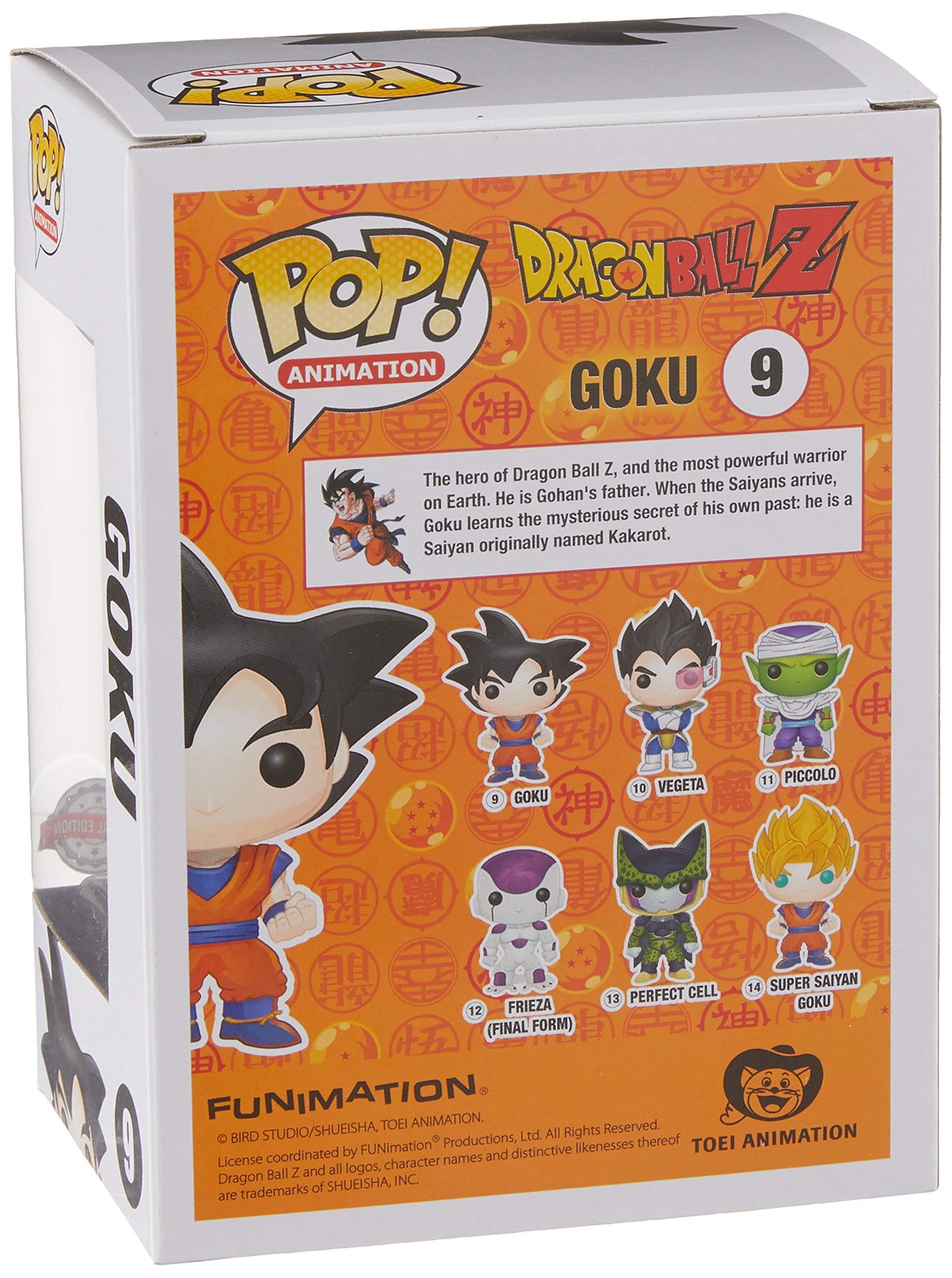 Funko- Dragon Ball Z-Goku Figurina, Multicolore, 4129