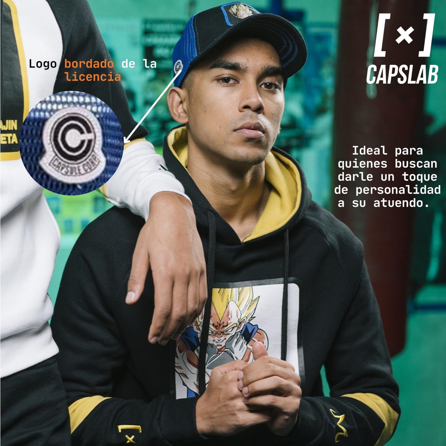 Capslab Vegeta Trucker cap Dragon Ball Z Black/Blue - One-Size