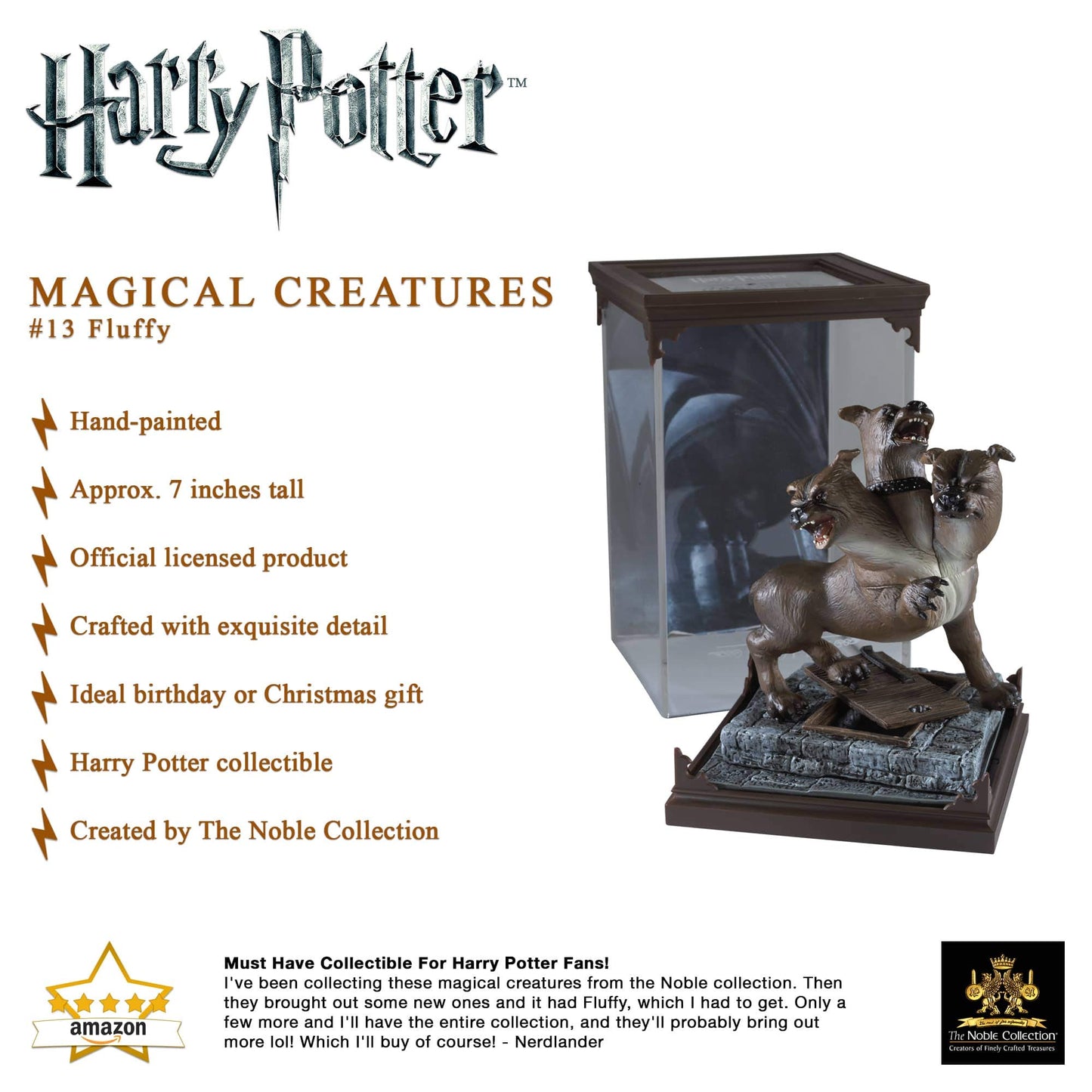 The Noble Collection Creatura Magica Numero 13 - Fluffy , Figurina, Multicolore, NN7558