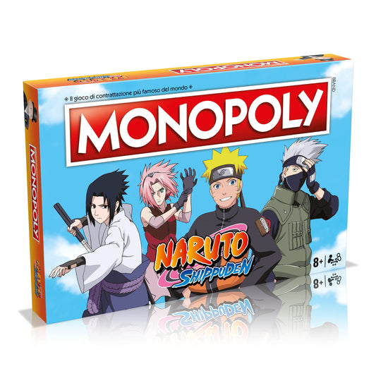 Winning Moves Monopoly Naruto - giochi da tavolo, giochi da tavolo adulti, giochi da tavolo bambini, giochi da tavolo per 2, da 2 a 6 persone, età 8+