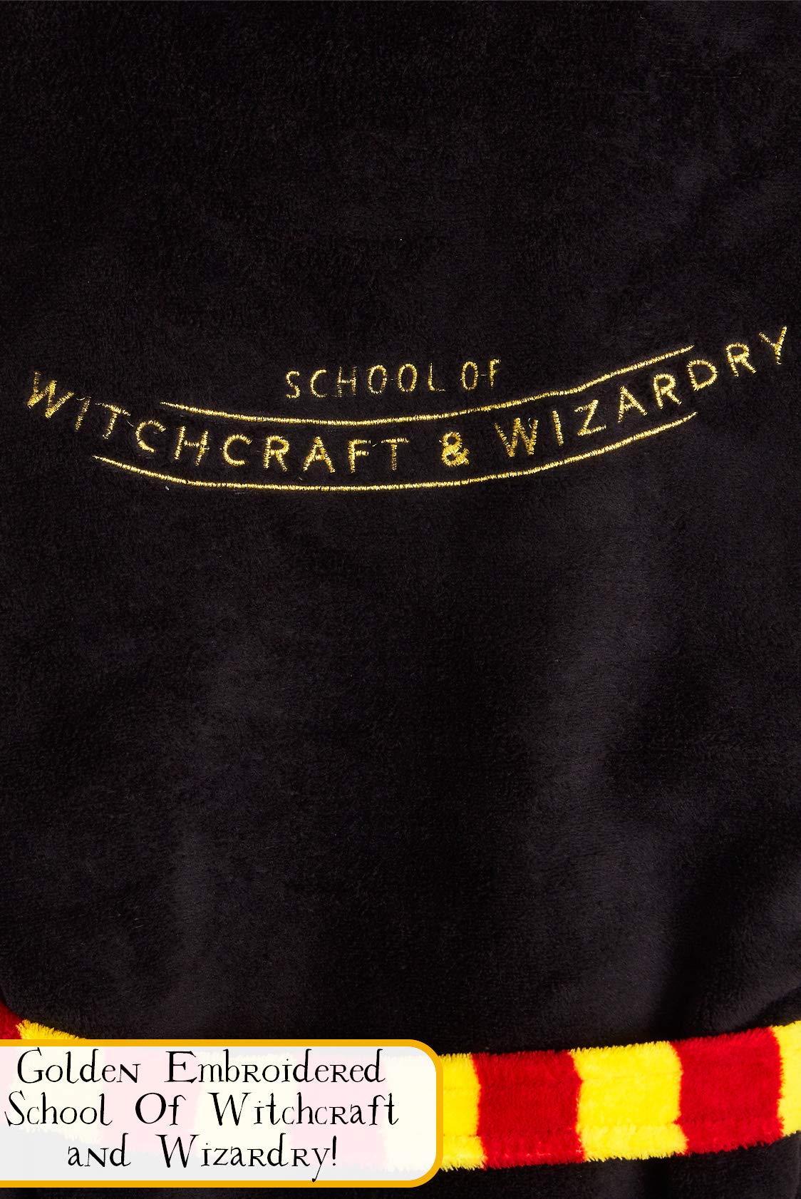 Harry Potter Vestaglia per Bambino E Bambina, Calde Vestaglie in Pile 7-14 Anni (Nero, 9-10 Anni)