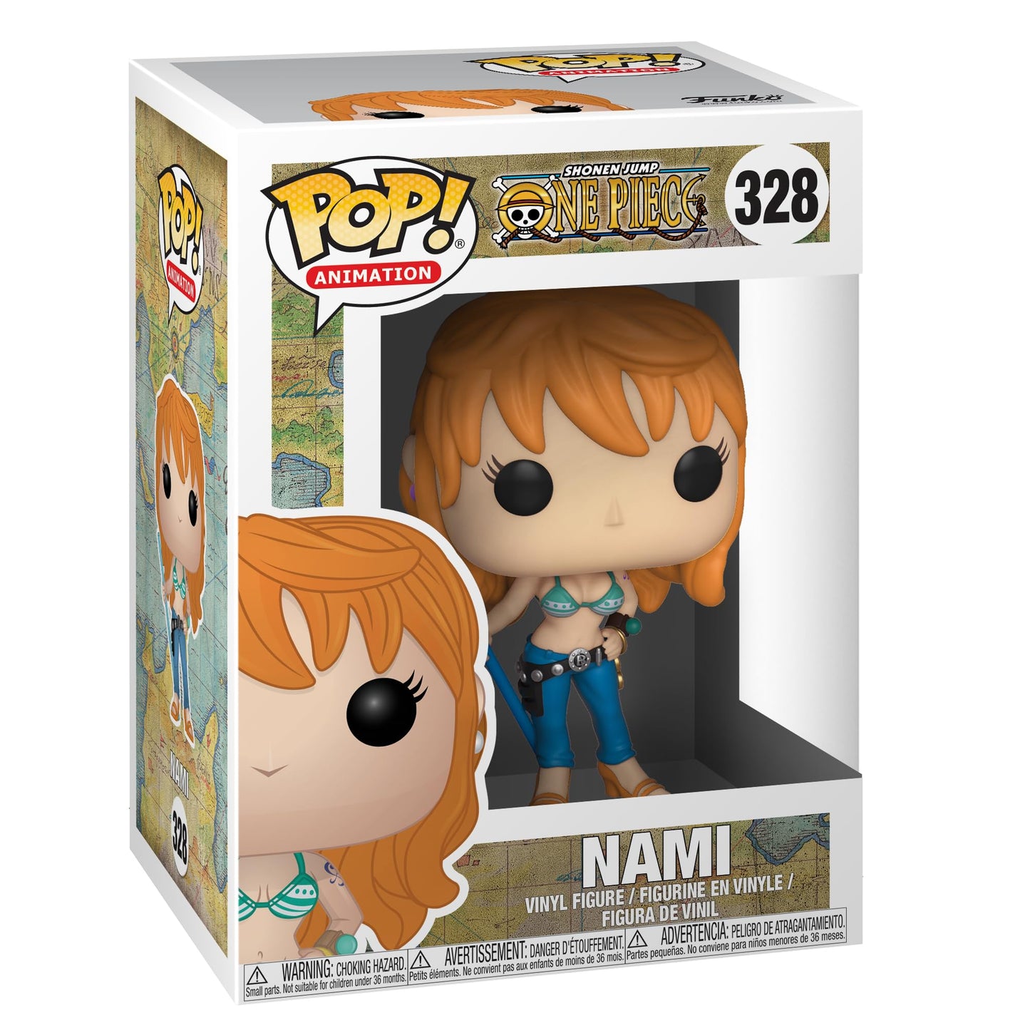 Funko One Piece - Nami Figure Pop! Vinyl- Figura in Vinile da Collezione - Idea Regalo - Merchandising Ufficiale - Giocattoli per Bambini e Adulti - Anime Fans - Figura per i Collezionisti