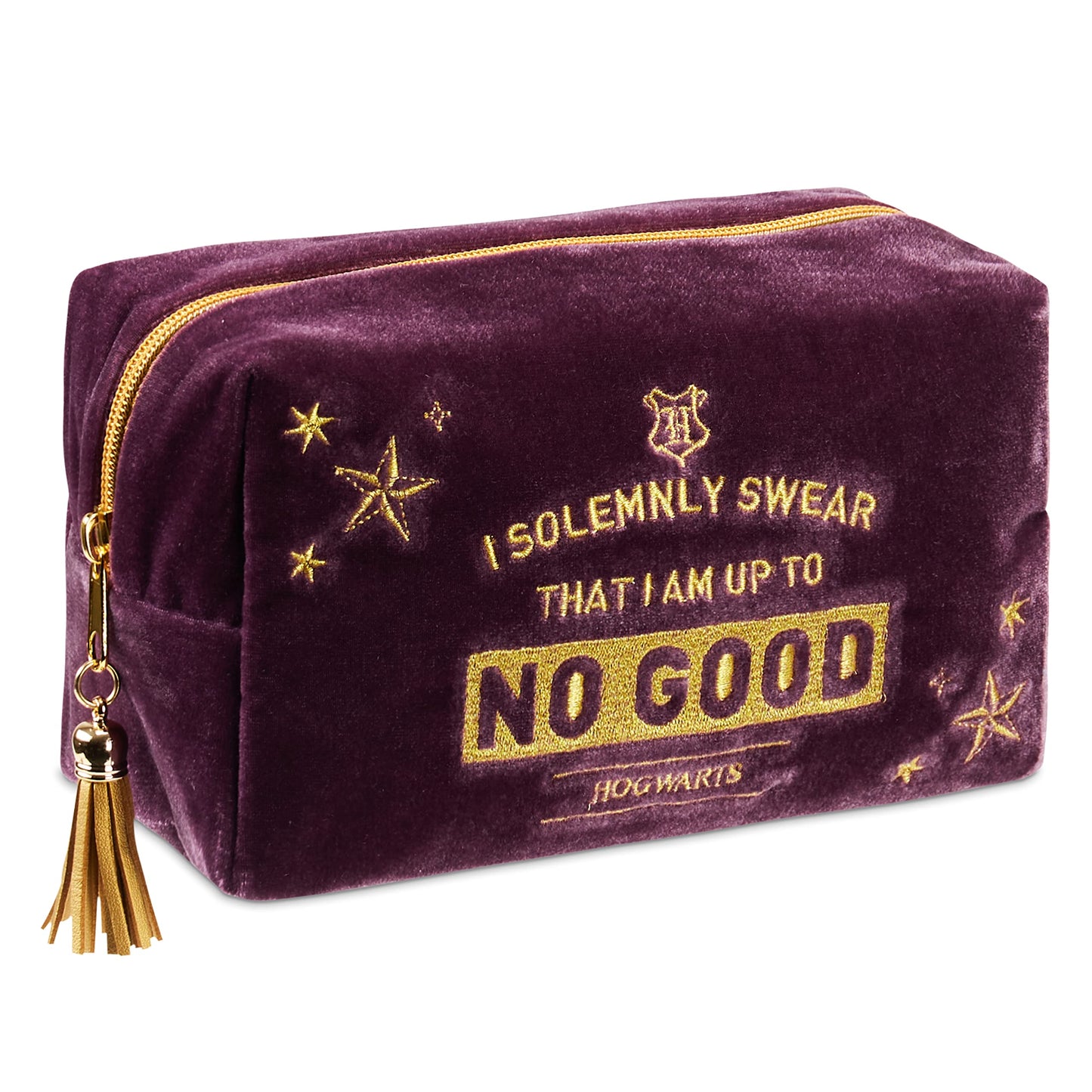 Harry Potter Pochette Donna, Beauty Case Donna Ragazza in Velluto, Harry Potter Gadget Originale (Viola)