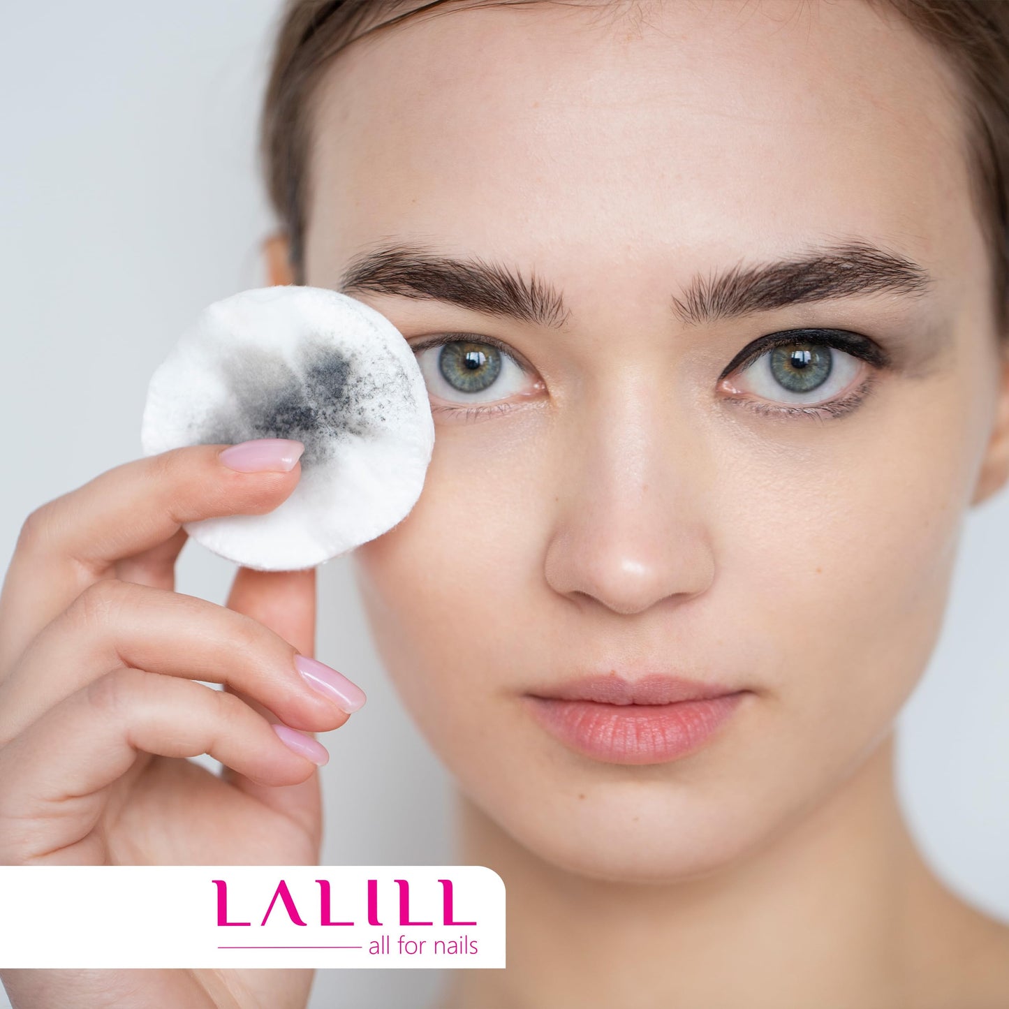 LALILL Cuscinetti di cotone in cotone, 600 pezzi, senza pelucchi, pulizia efficace del viso, adatti per pelli sensibili, in sacchetto