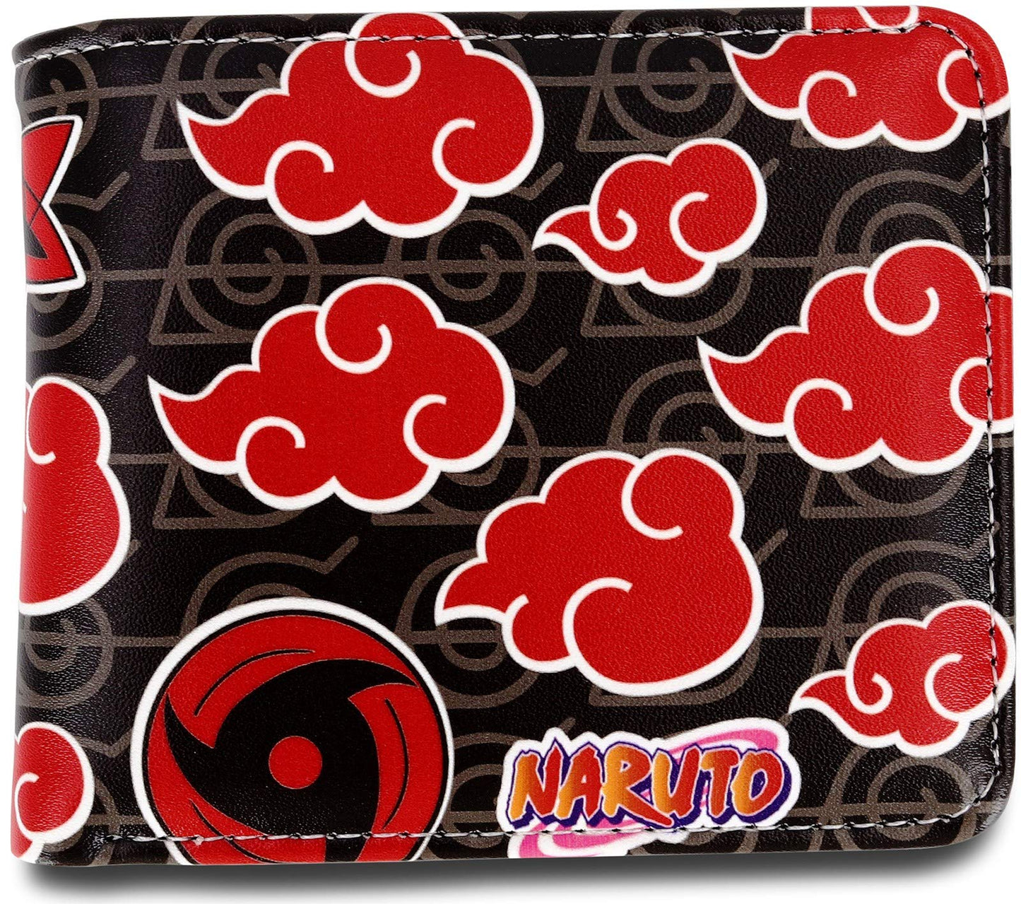 Roffatide Anime Naruto Portafogli in Pelle Artificiale Sottile Portafoglio a Due Persiane Portafoglio Versatile, Naruto A, One Size, Casual