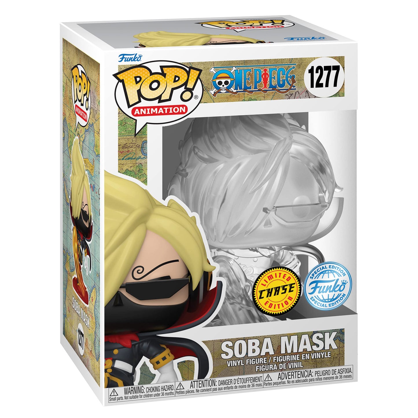 Funko Pop! Anime One Piece - Soba Mask (Raid Suit) Sanji Special Edition Esclusivo Vinile Figura #1277 (Chase Special Edition)