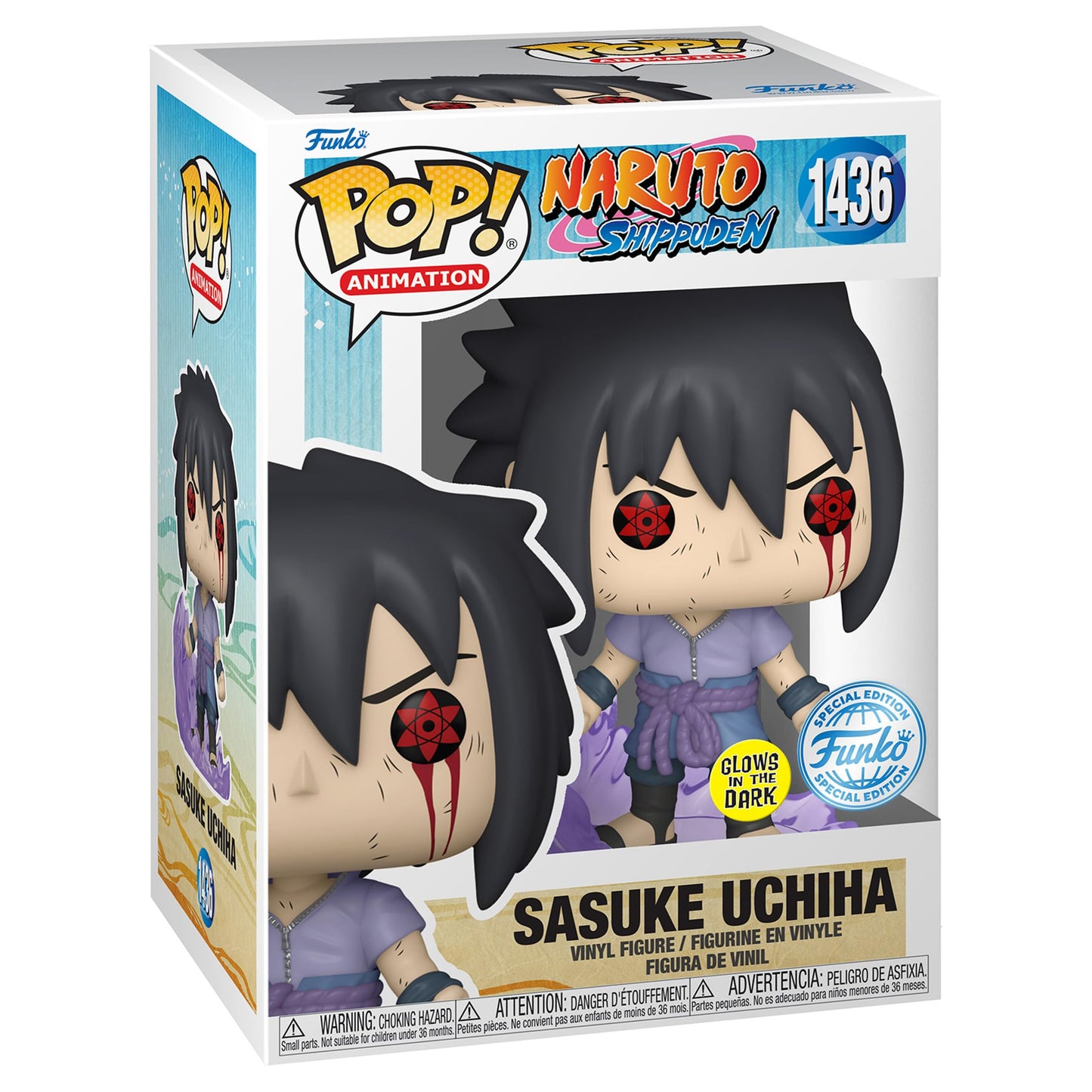 Funko Pop! Naruto: Shippuden - Sasuke Uchiha Susanoo Glows in The Dark Exclusive, 74368