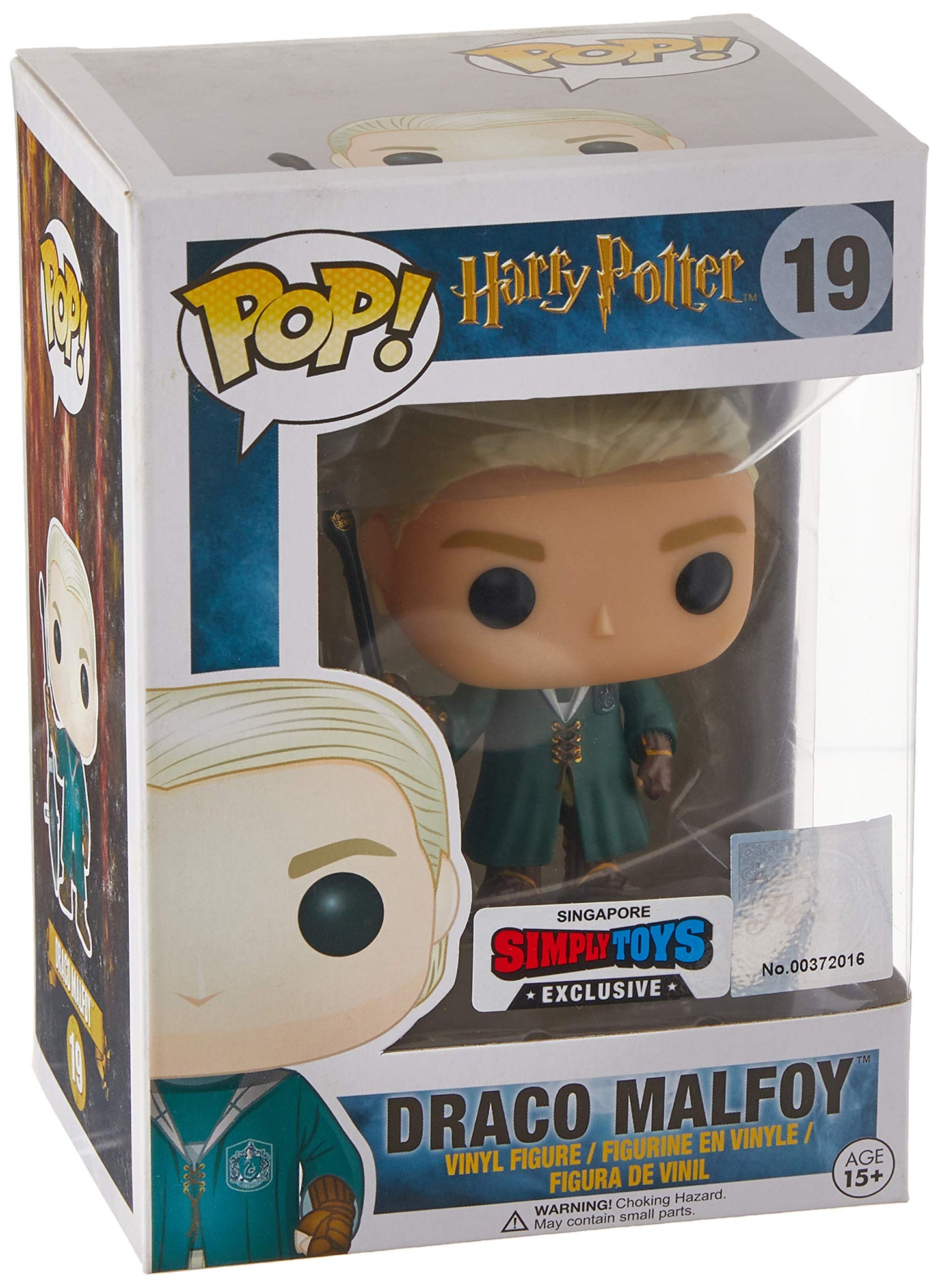 Funko- Harry Potter-Draco Malfoy Quidditch Figurina, Multicolore, 6881