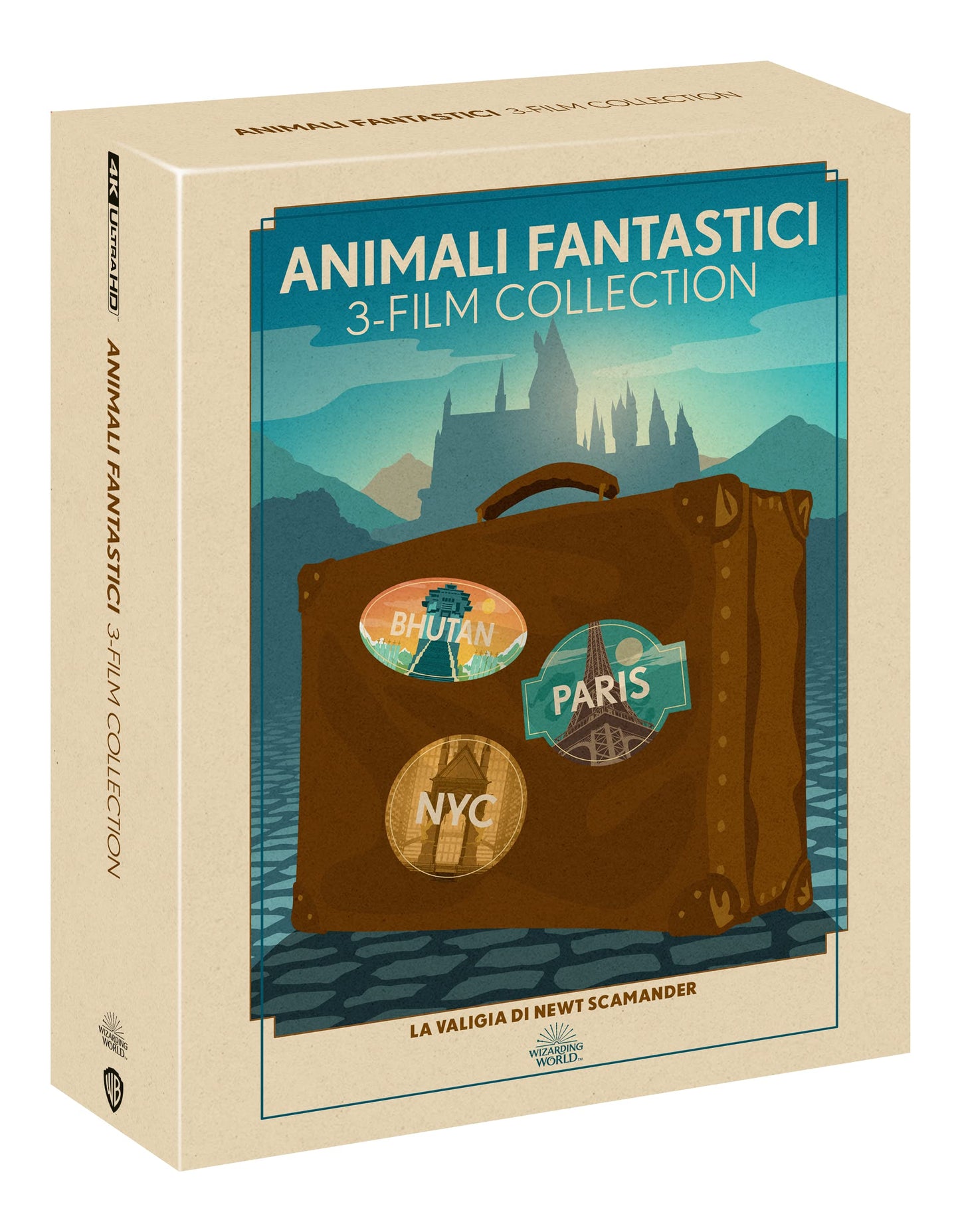 ANIMALI FANTASTICI 1-3 TRAVEL ART EDITION (4K Ultra HD + Blu-Ray)