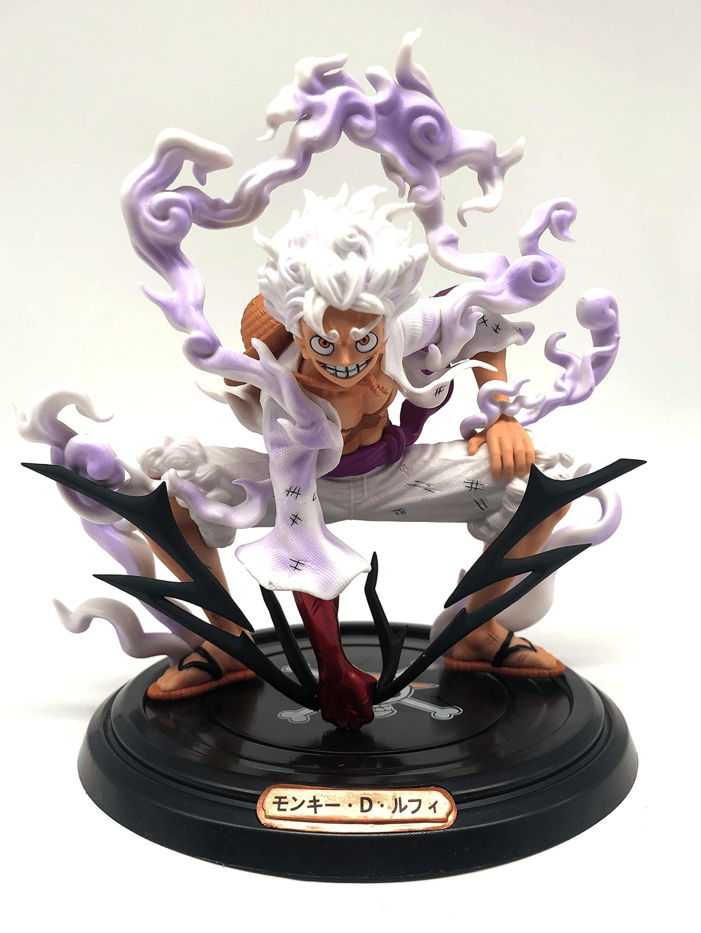 Anime Monkey D. Ruffy Gear 5 Figura | (22 cm) Wano Kuni Arc, Joy Boy, Dio del sole Nika