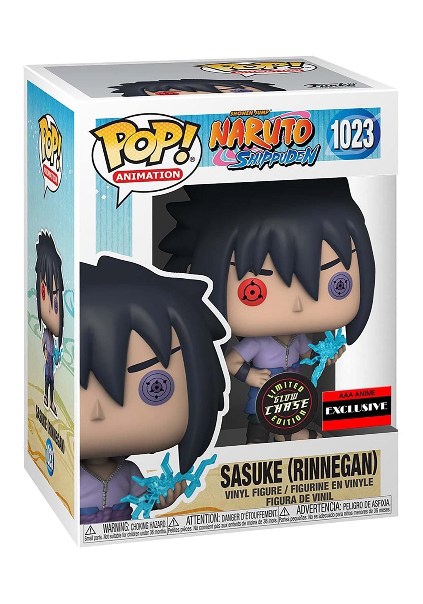 Funko Naruto puden Sasuke Uchiha (Rinnegan) Pop Figure (AAA Anime Exclusive)