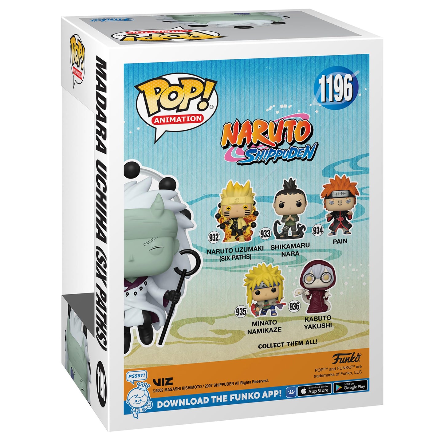 Funko POP Animazione: Naruto Shippuden – Madara Uchiha (Sage of Six Paths) (Glows in The Dark) (edizione speciale) #1196 Statuetta in vinile
