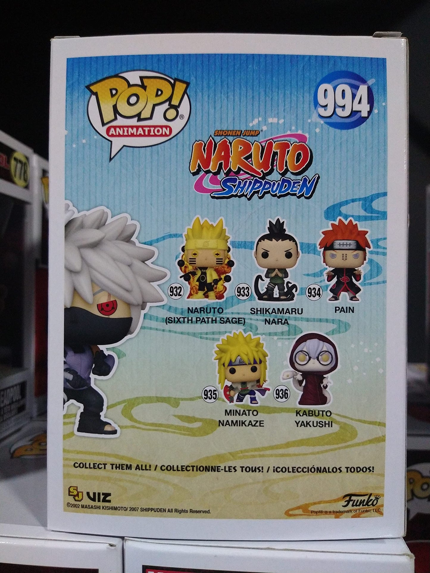 Funko Pop Naruto Puden Kakashi Hatake (Anbu) Figure #994 – Chase Model Possibilità di cifra rara - Exclusive Special Edition Pop Anime