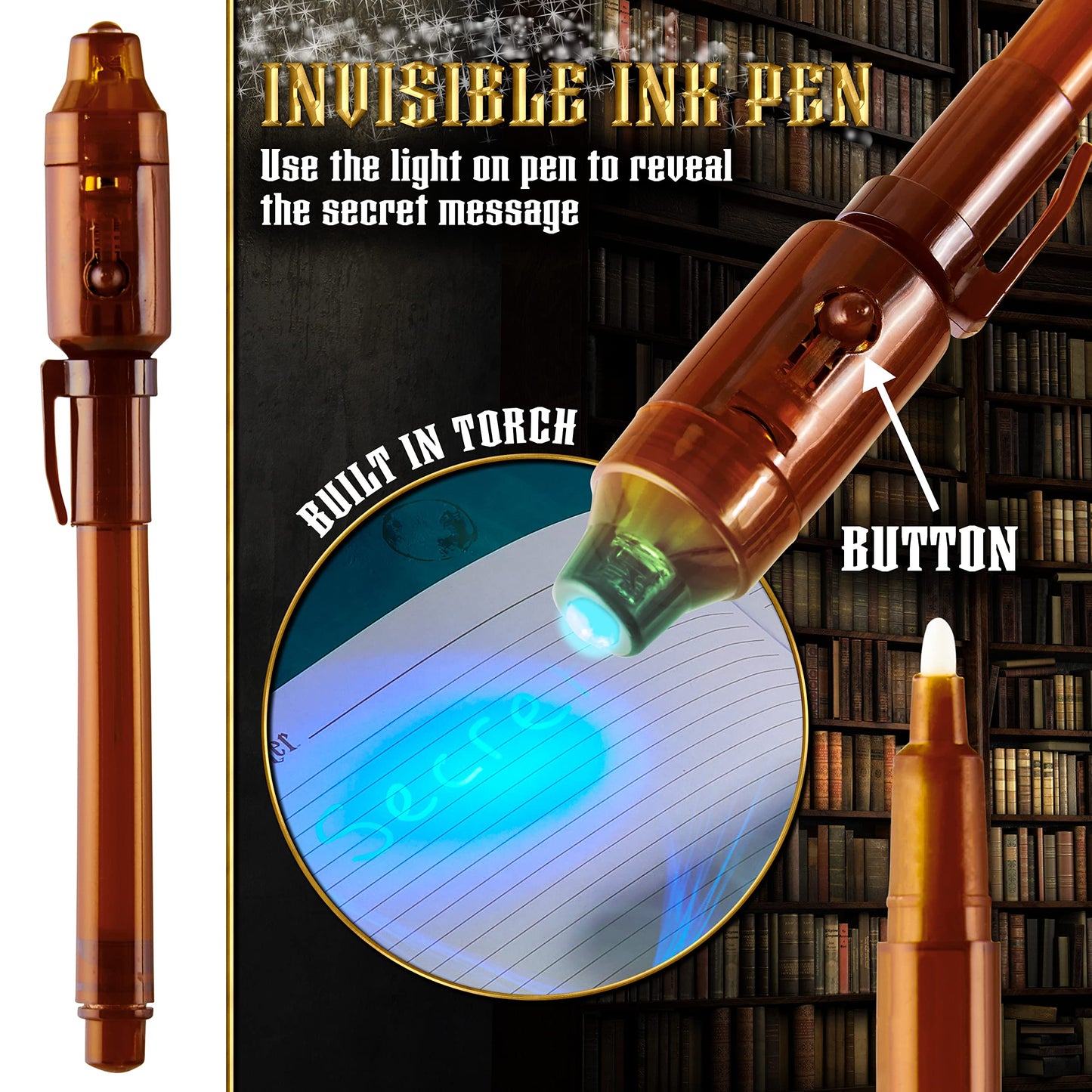 Harry Potter Diario Segreto Bambina con Lucchetto e Penna Magica Inchiostro Invisibile con Luce UV | Cartoleria Kawaii con Taccuino del Hogwarts | Regali per Ragazze