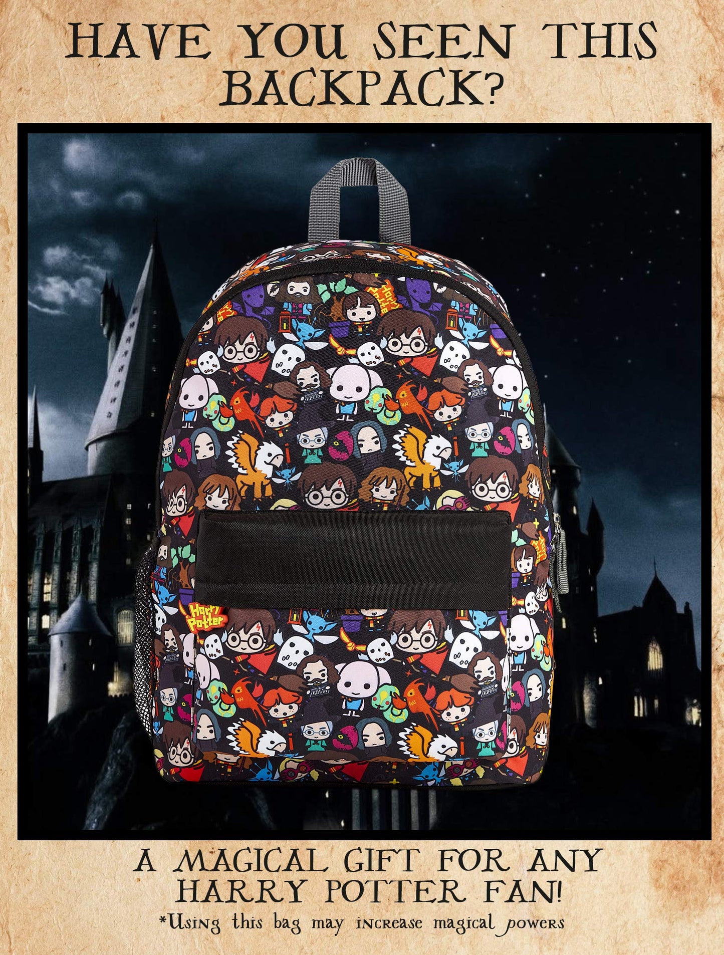 Harry Potter Zaino Scuola Elementare Bambina, Zainetto Scolastico In Tela Stile Chibi Con Personaggi, Borsa Viaggio Grande Capacità, Idea Regalo Compleanno Ragazzo Ragazza In Età Scolare