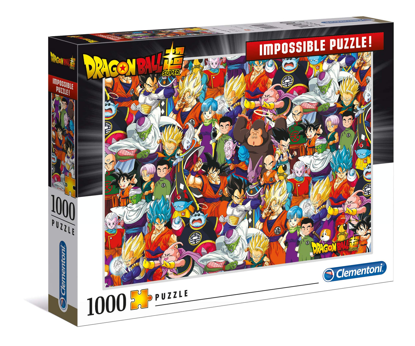 Clementoni Ball Z Impossible Puzzle-Dragon Ball-1000 Pezzi, Multicolore, 39489