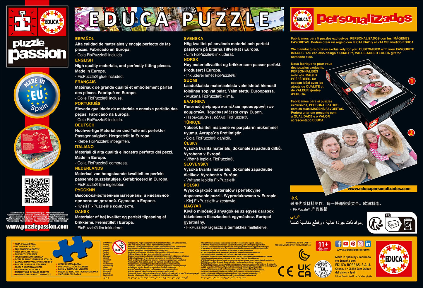 Educa - Puzzle 500 pezzi per adulti | Dragon Ball. Pezzi perfettamente finiti e sicuri per i bambini. Misura 34 x 48 cm. Include colla fix Puzzle. Da 11 anni (19009)