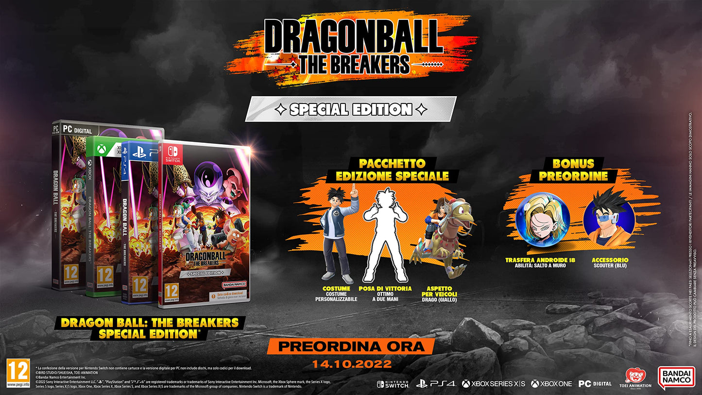 DRAGON BALL: THE BREAKERS SPECIAL EDITION (Solo multigiocatore online. Richiede playstation plus, Richiede una connessione ad internet)