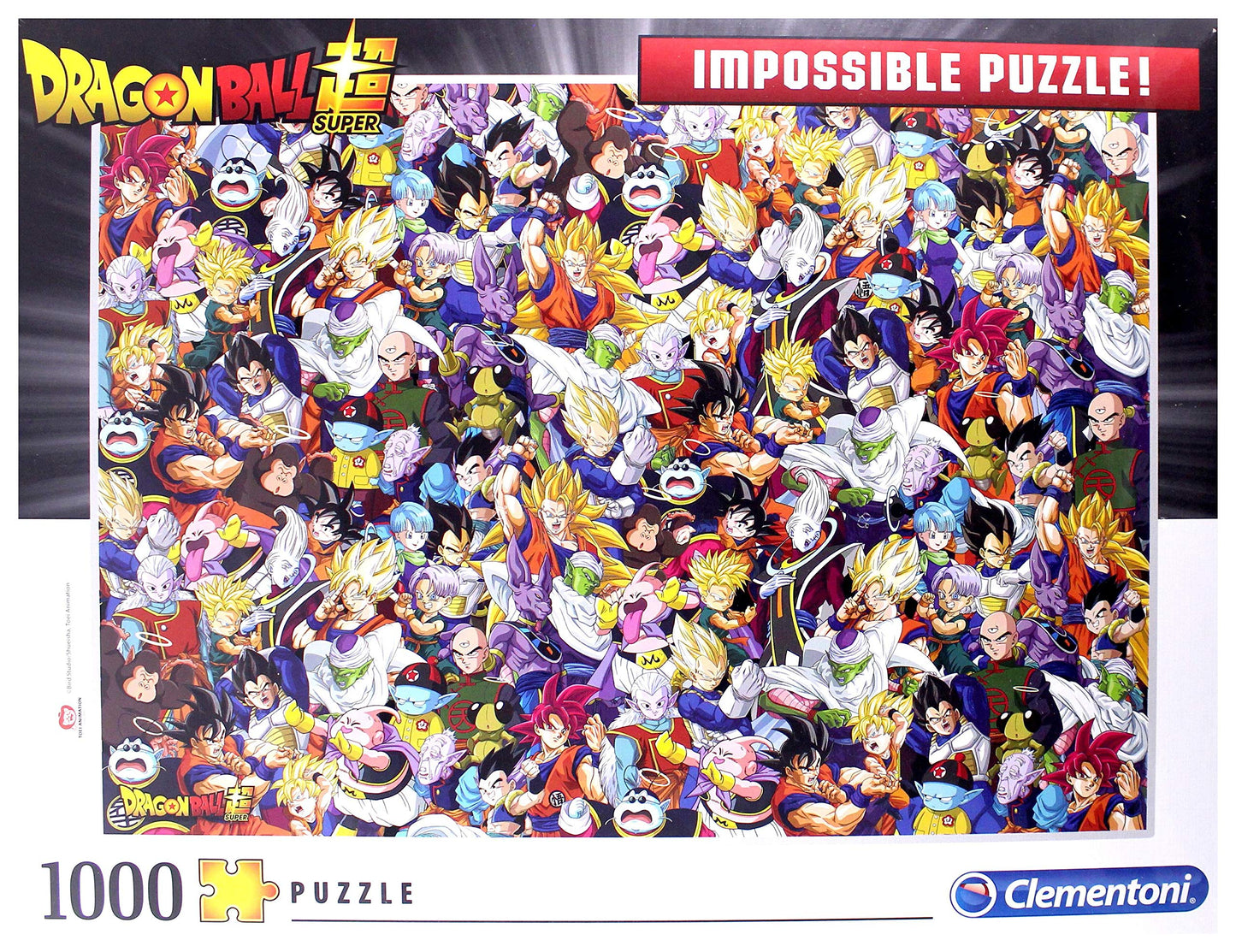 Clementoni Ball Z Impossible Puzzle-Dragon Ball-1000 Pezzi, Multicolore, 39489